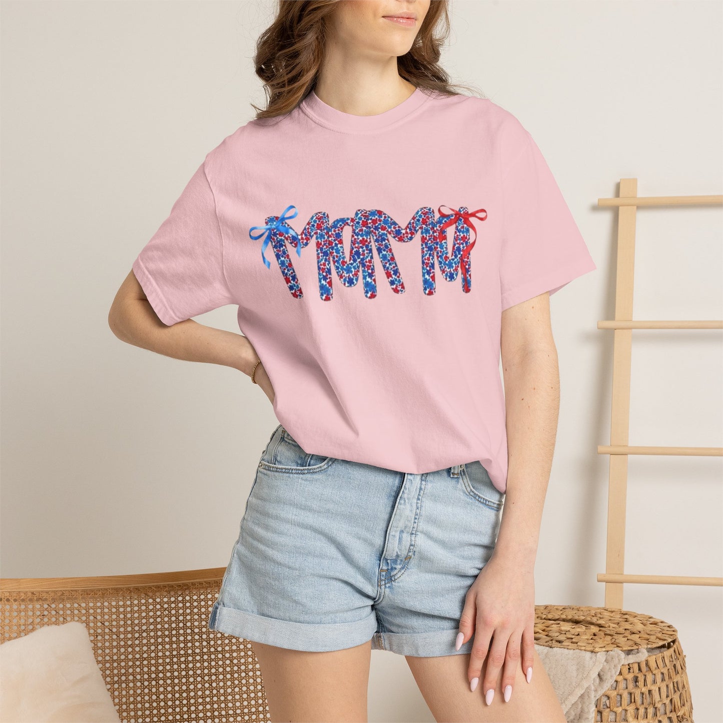 Patriotic Flip-Flop Graphic T-Shirt — Red, White & Blue Summer Tee
