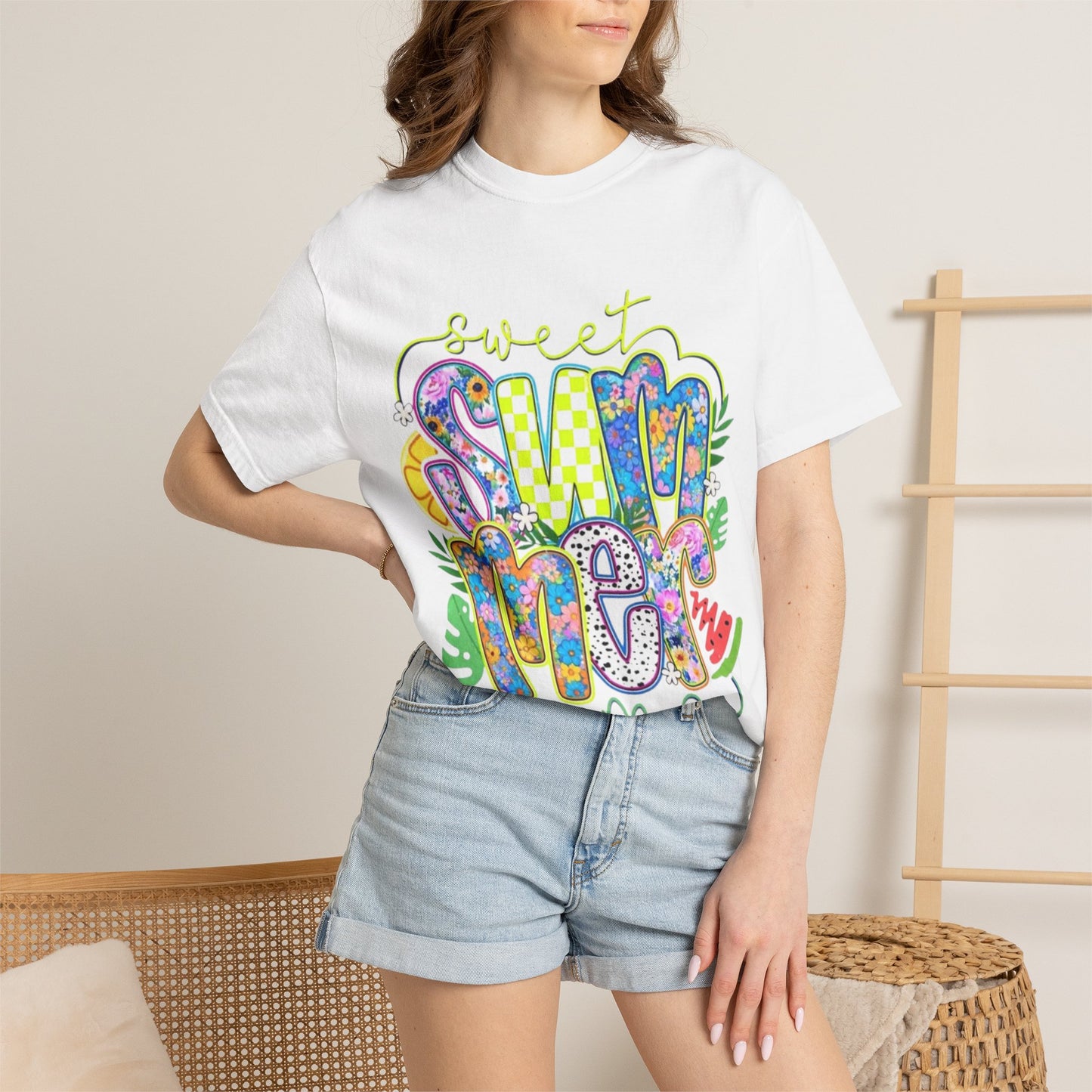Sweet Summer Time T-Shirt — Colorful Tropical Graphic Tee