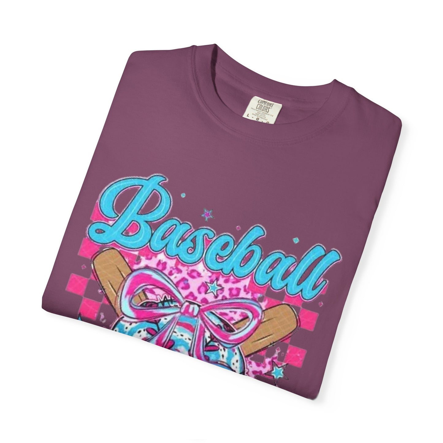 Baseball Mama T-Shirt — Pink & Blue Graphic Tee