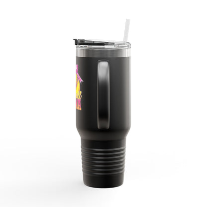 40oz Insulated Travel Mug — Summer Mama Lemonade Design