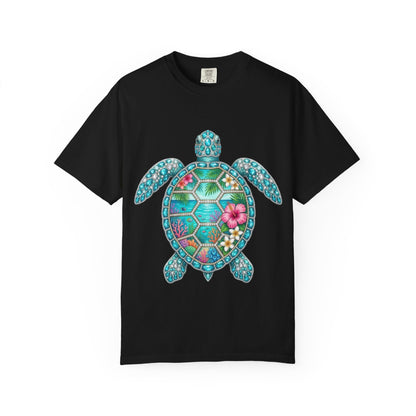 Sea Turtle Floral T-Shirt — Tropical Hawaiian