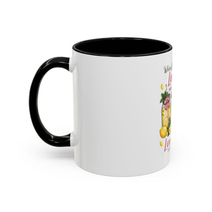 When Life Gives You Lemons Lemonade Accent Coffee Mug – Fresh Squeezed Citrus Gift