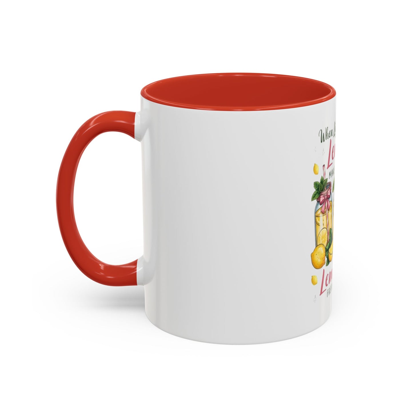 When Life Gives You Lemons Lemonade Accent Coffee Mug – Fresh Squeezed Citrus Gift