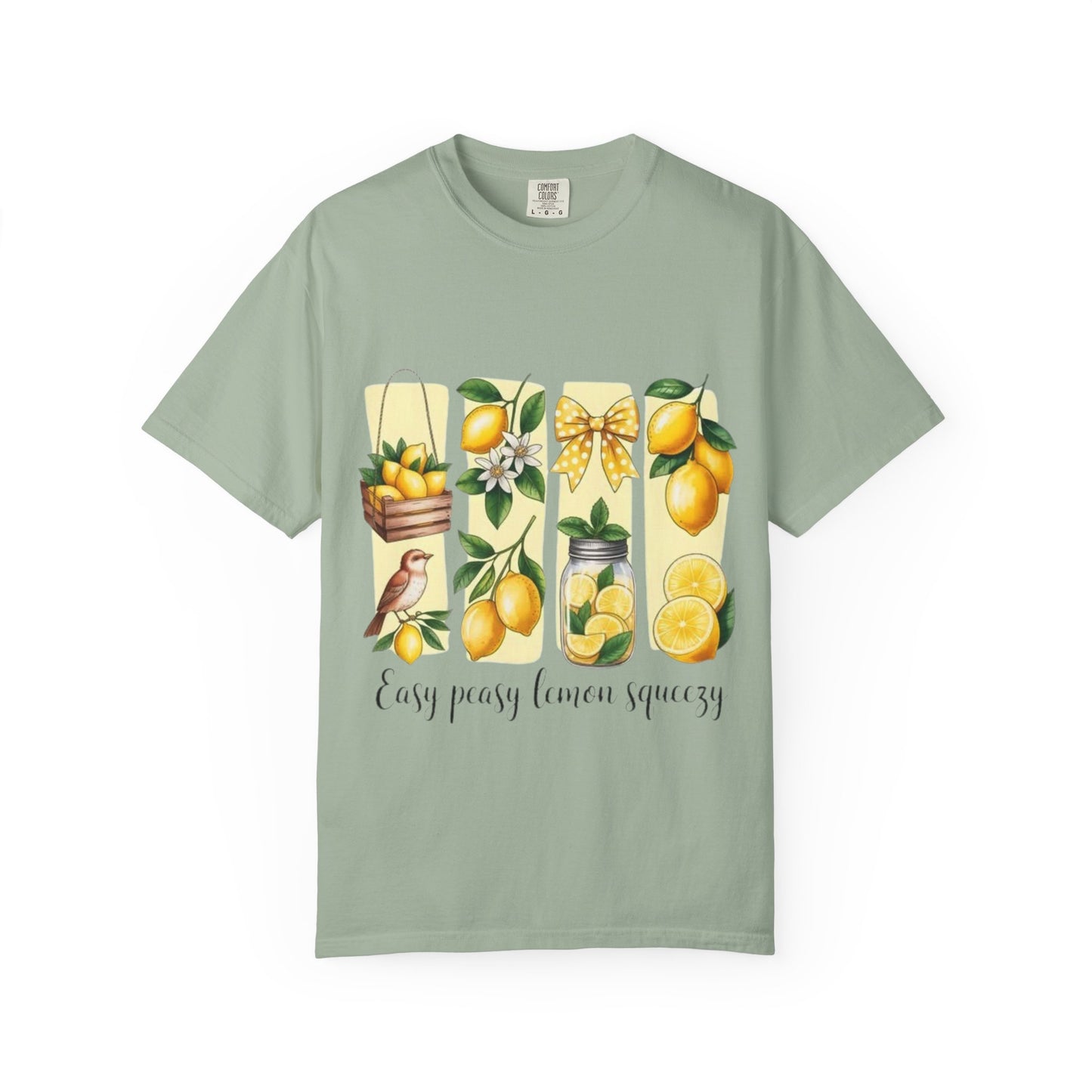 Lemon Garden T-Shirt — "Easy Peasy Lemon Squeezy" Summer Citrus Tee