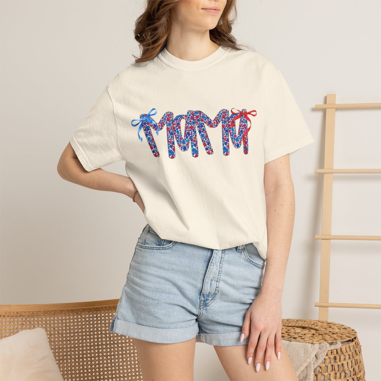 Patriotic Flip-Flop Graphic T-Shirt — Red, White & Blue Summer Tee