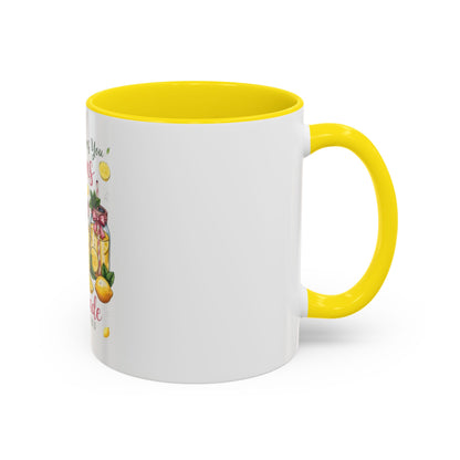 When Life Gives You Lemons Lemonade Accent Coffee Mug – Fresh Squeezed Citrus Gift