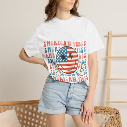 American Vibes Retro Flag T-Shirt