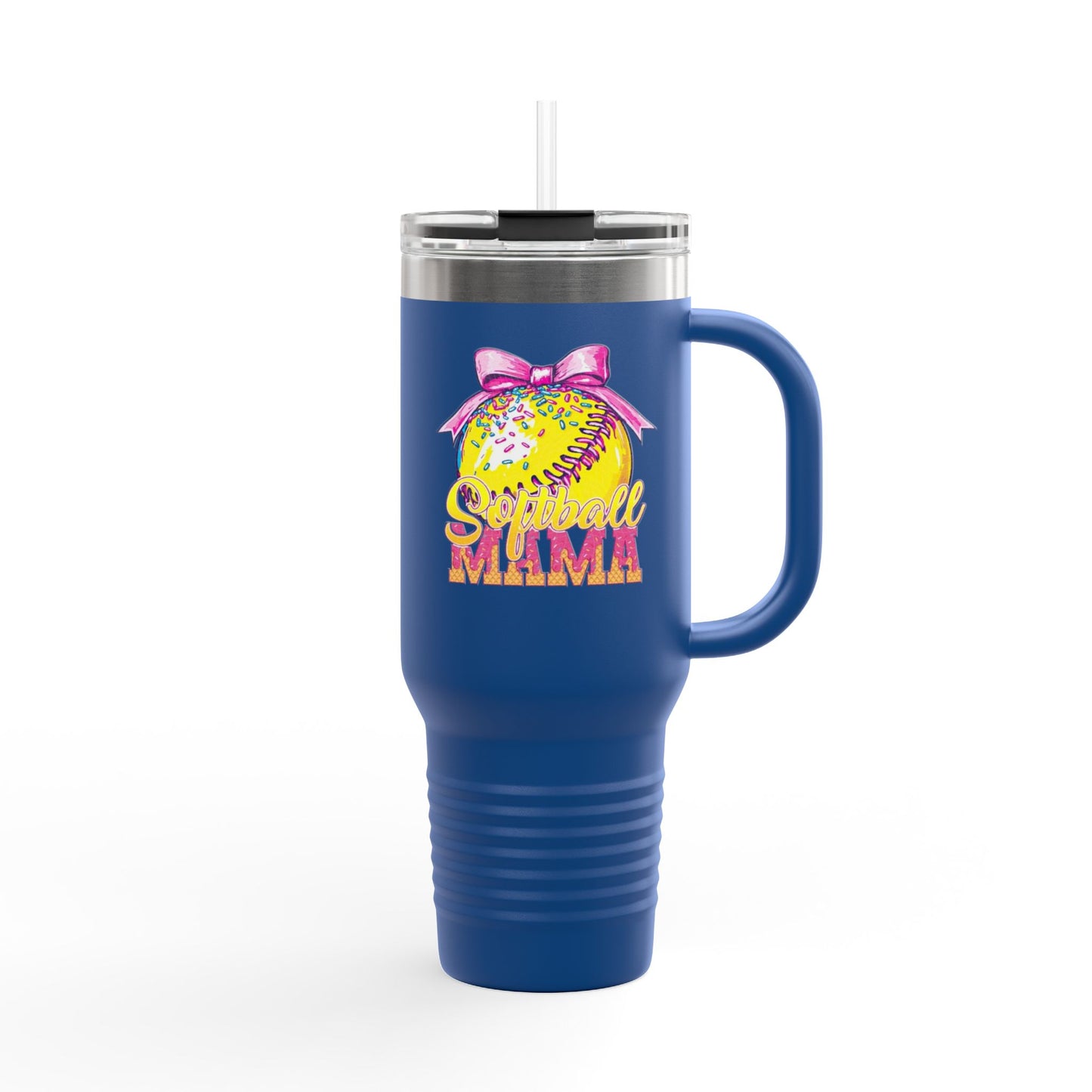 40oz Insulated Travel Mug — Summer Mama Lemonade Design