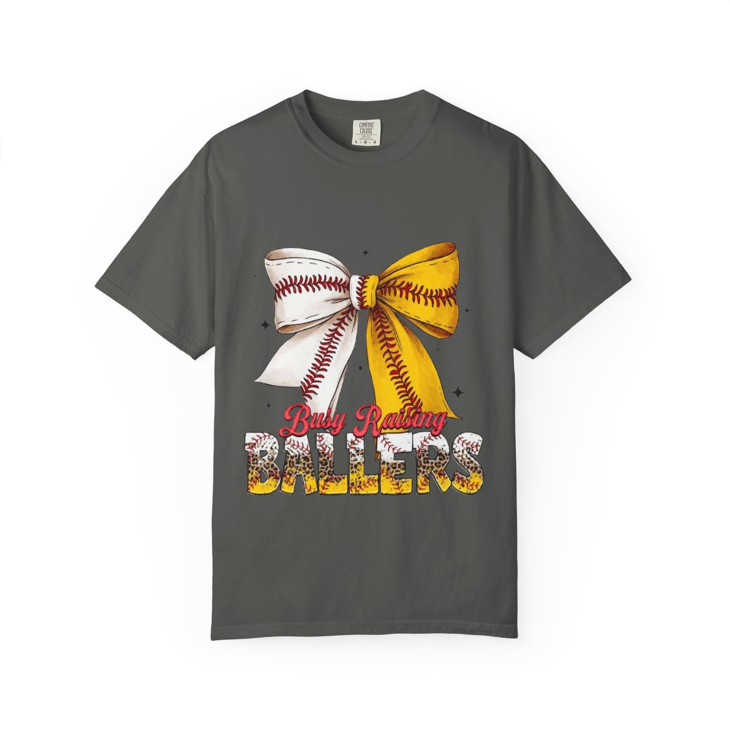 Softball Bow 'Baby Roaring Ballers' Graphic Tee