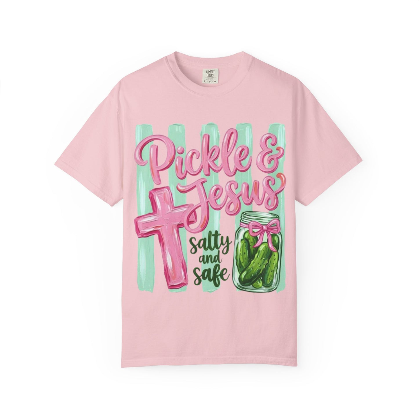 Pickle & Jesus T‑Shirt — Salty and Safe Christian Graphic Tee