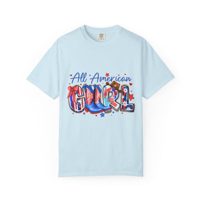 All American Girl T-Shirt – Patriotic 4th of July Graphic Tee
