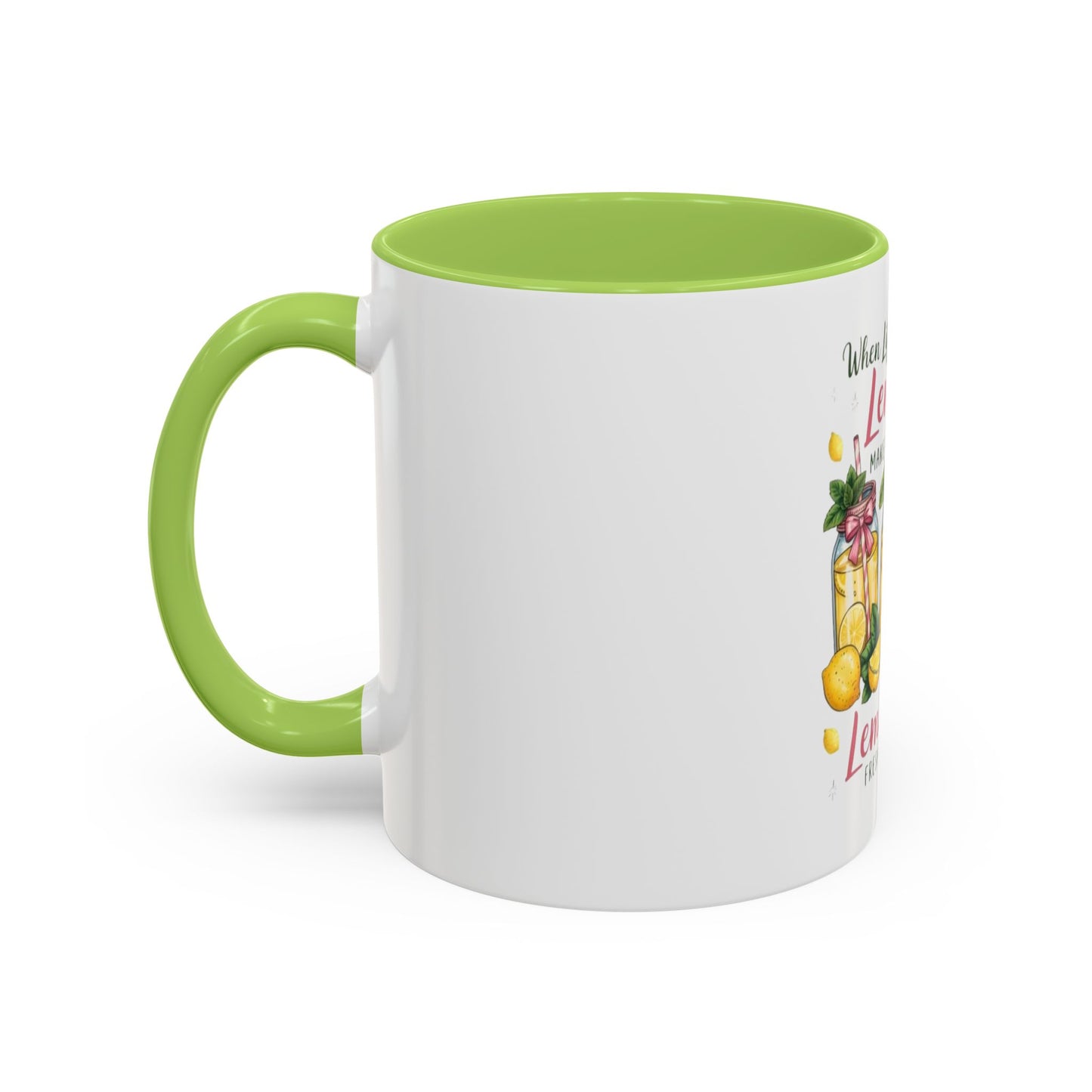 When Life Gives You Lemons Lemonade Accent Coffee Mug – Fresh Squeezed Citrus Gift