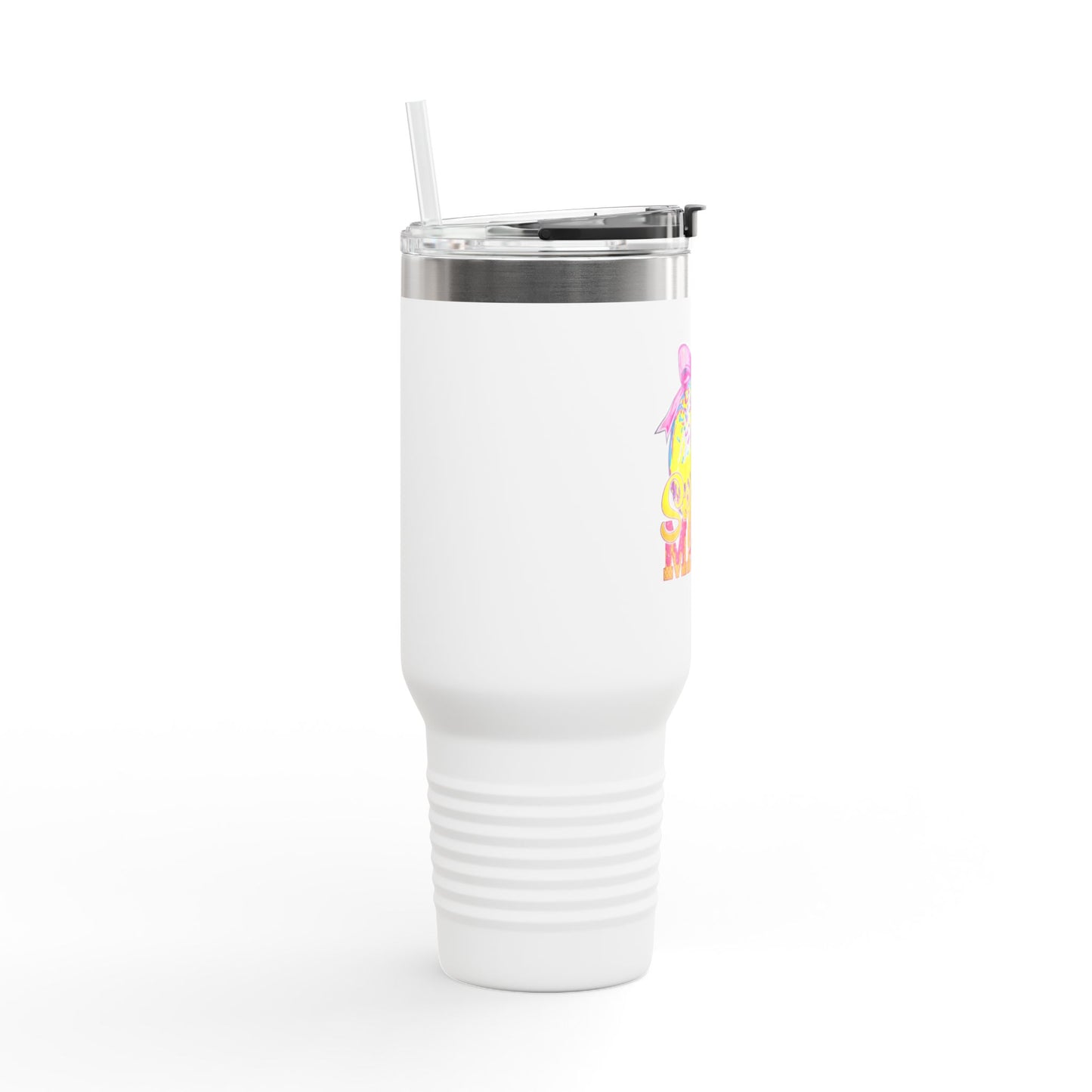 40oz Insulated Travel Mug — Summer Mama Lemonade Design
