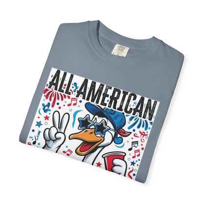 All American Bruh Duck Graphic T-Shirt — Patriotic 4th of July Tee