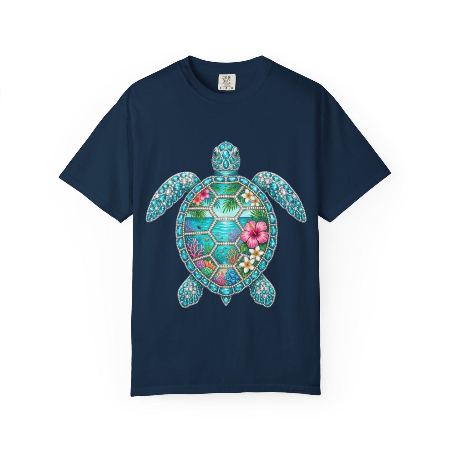 Sea Turtle Floral T-Shirt — Tropical Hawaiian