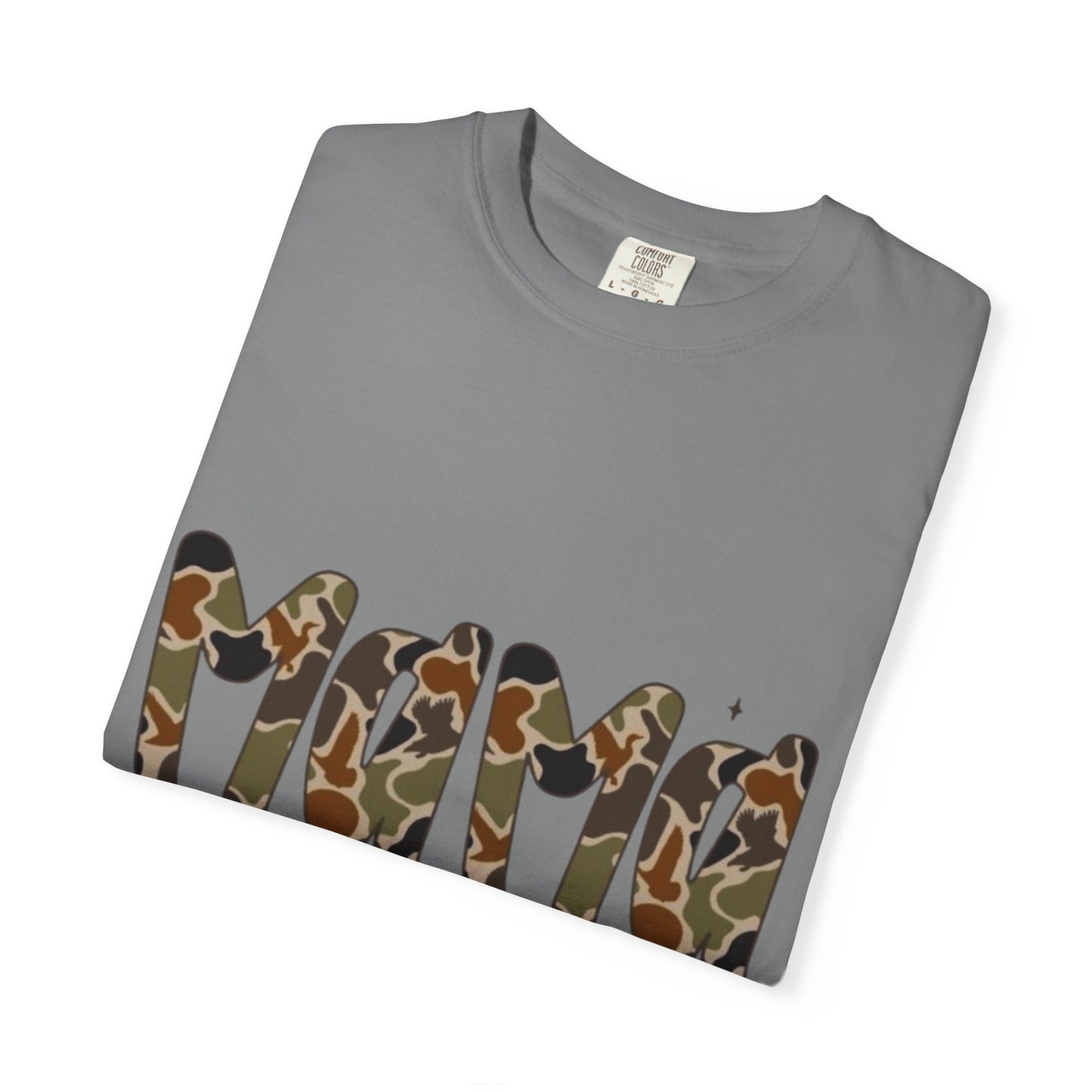 Mama Camo Bow T-Shirt — Military Print Mom Tee for Mother's Day & Everyday
