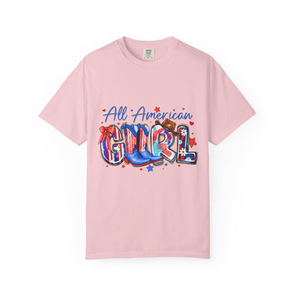 All American Girl T-Shirt – Patriotic 4th of July Graphic Tee