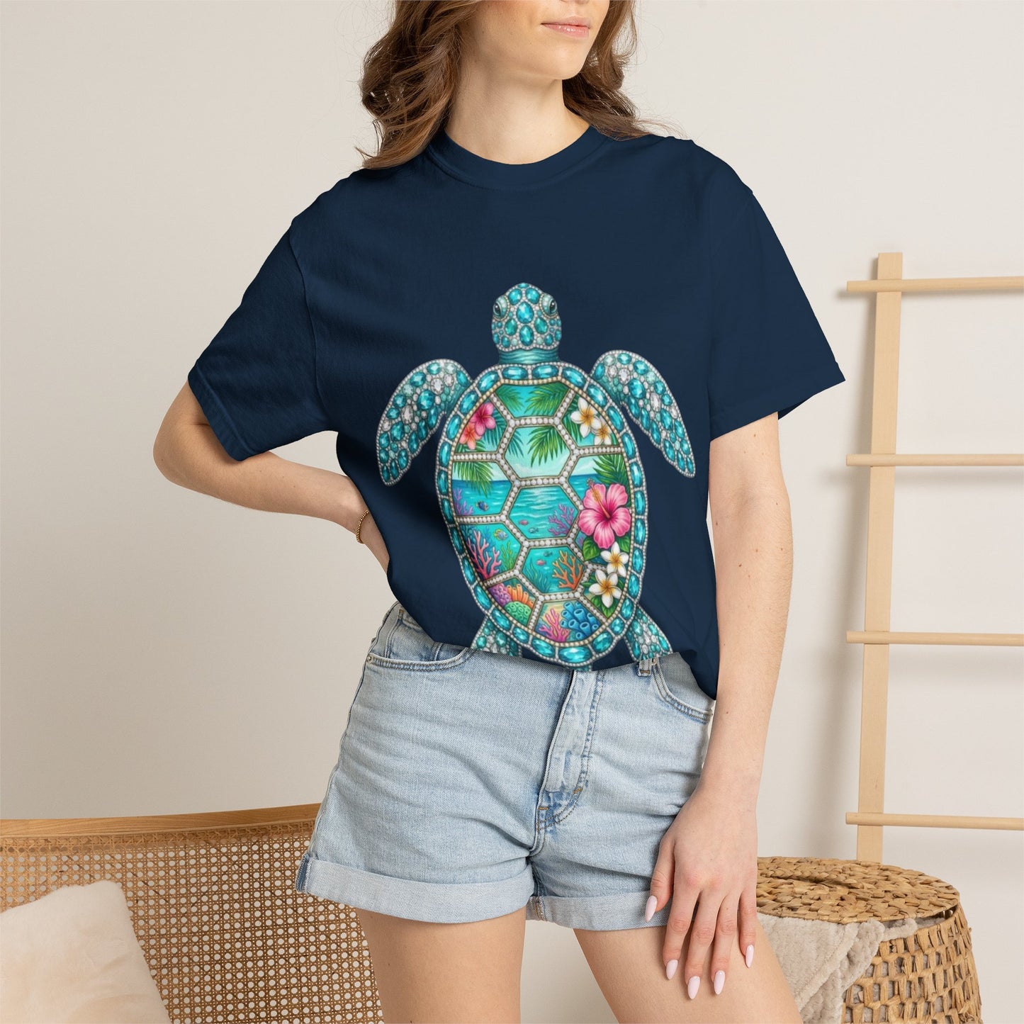 Sea Turtle Floral T-Shirt — Tropical Hawaiian