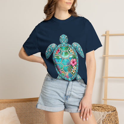 Sea Turtle Floral T-Shirt — Tropical Hawaiian