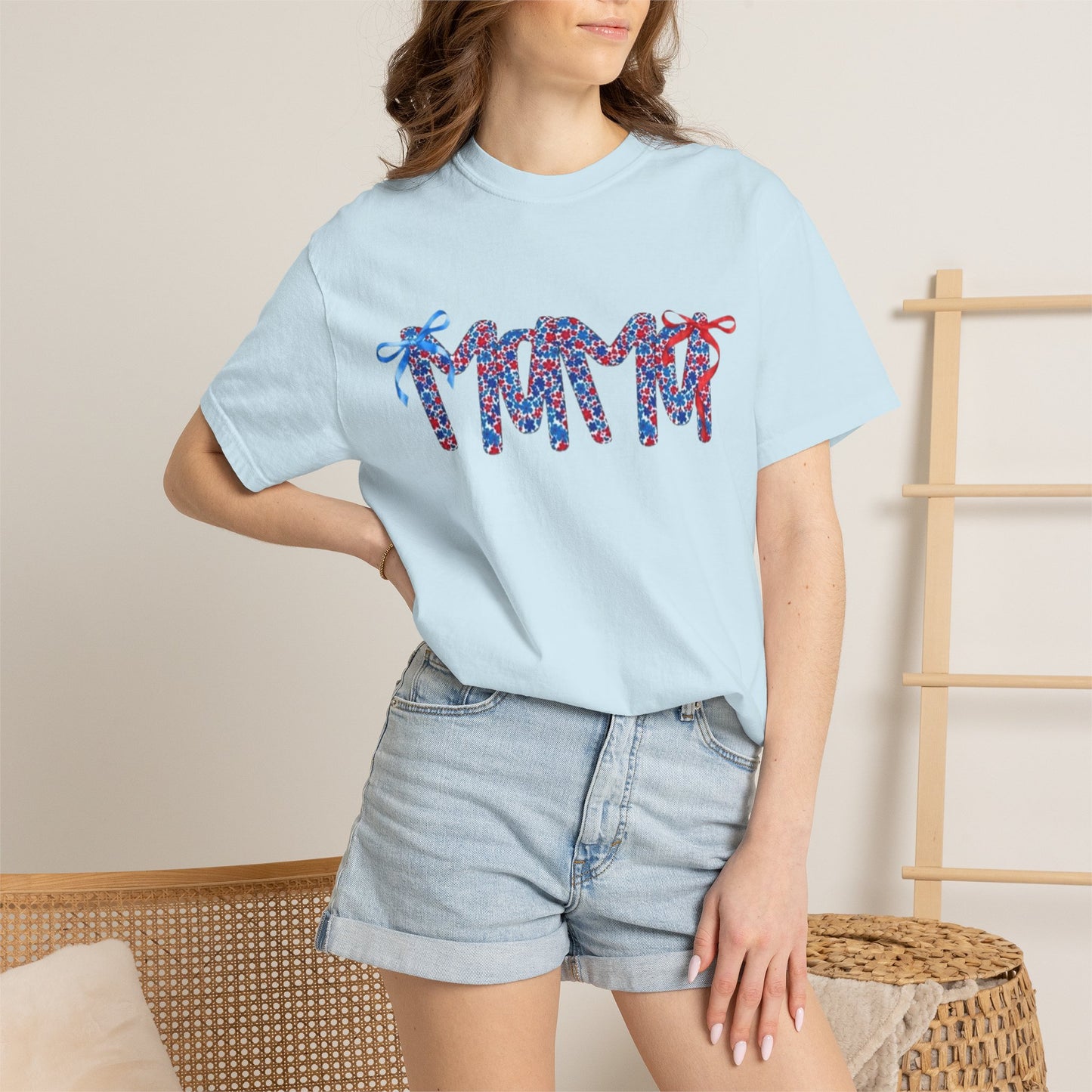 Patriotic Flip-Flop Graphic T-Shirt — Red, White & Blue Summer Tee