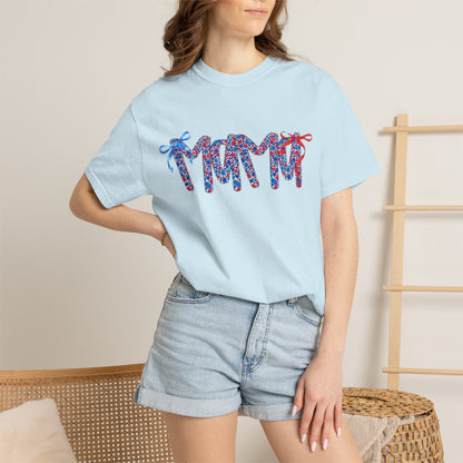 Patriotic Flip-Flop Graphic T-Shirt — Red, White & Blue Summer Tee