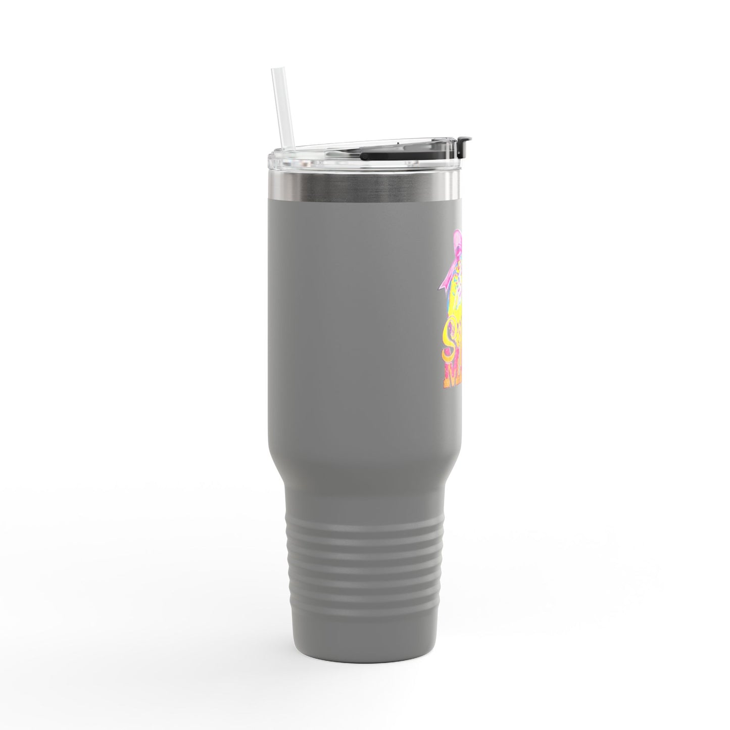 40oz Insulated Travel Mug — Summer Mama Lemonade Design