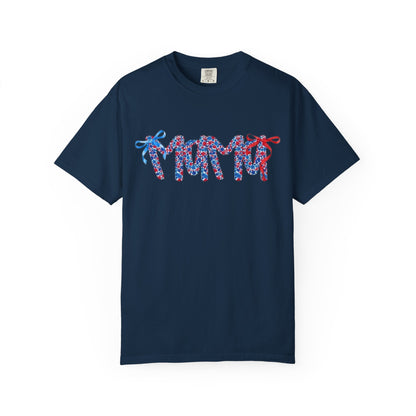 Patriotic Flip-Flop Graphic T-Shirt — Red, White & Blue Summer Tee