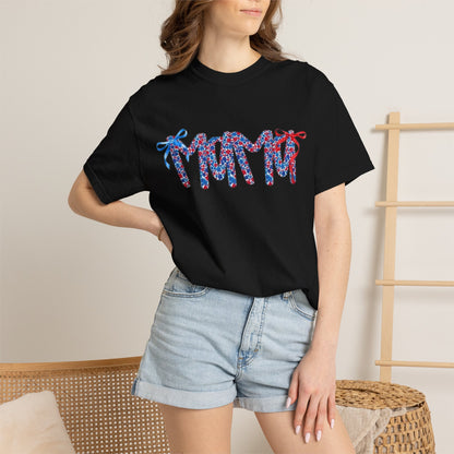 Patriotic Flip-Flop Graphic T-Shirt — Red, White & Blue Summer Tee