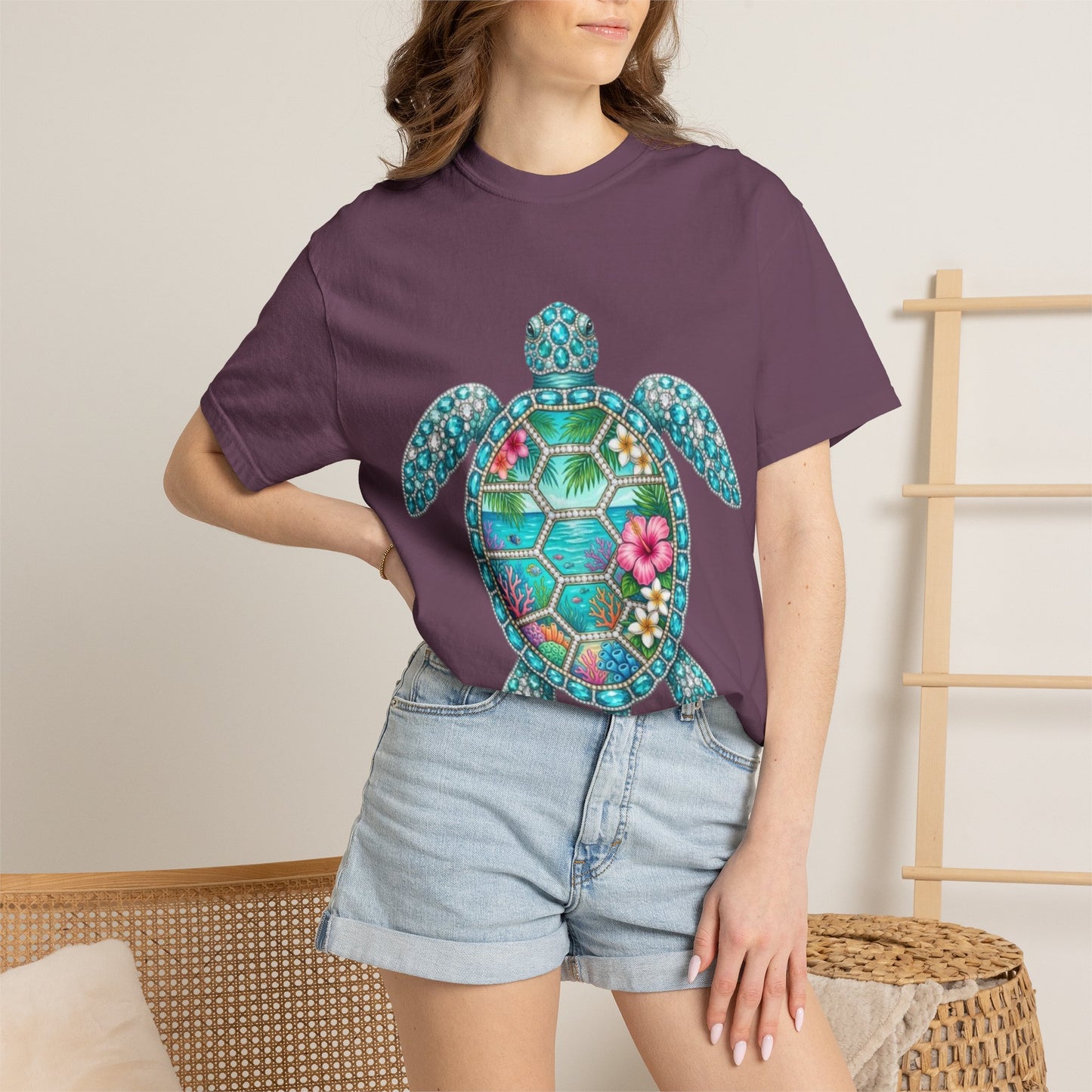 Sea Turtle Floral T-Shirt — Tropical Hawaiian
