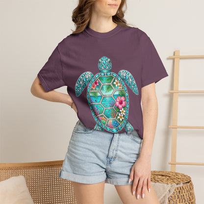 Sea Turtle Floral T-Shirt — Tropical Hawaiian