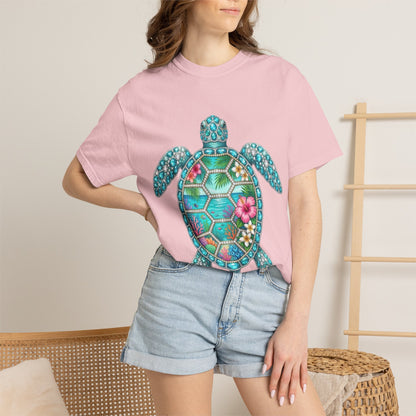 Sea Turtle Floral T-Shirt — Tropical Hawaiian