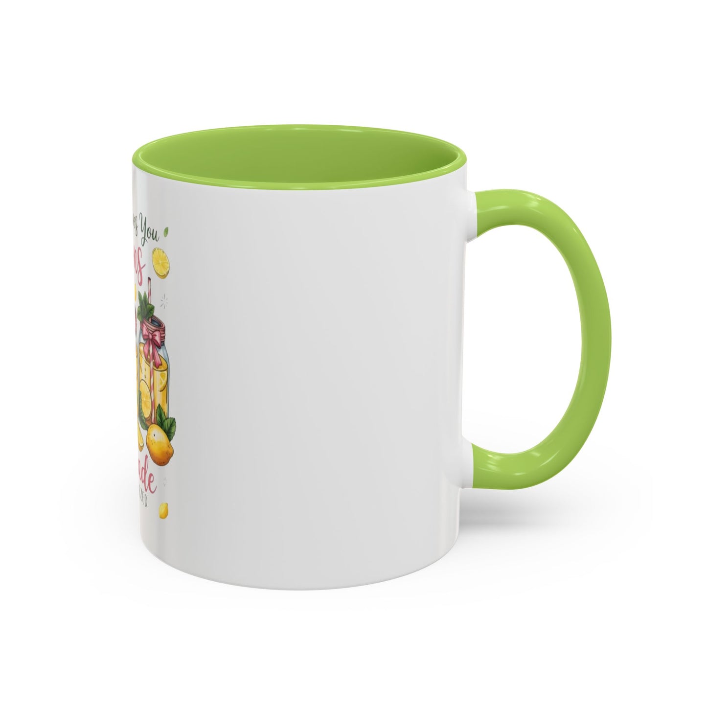 When Life Gives You Lemons Lemonade Accent Coffee Mug – Fresh Squeezed Citrus Gift