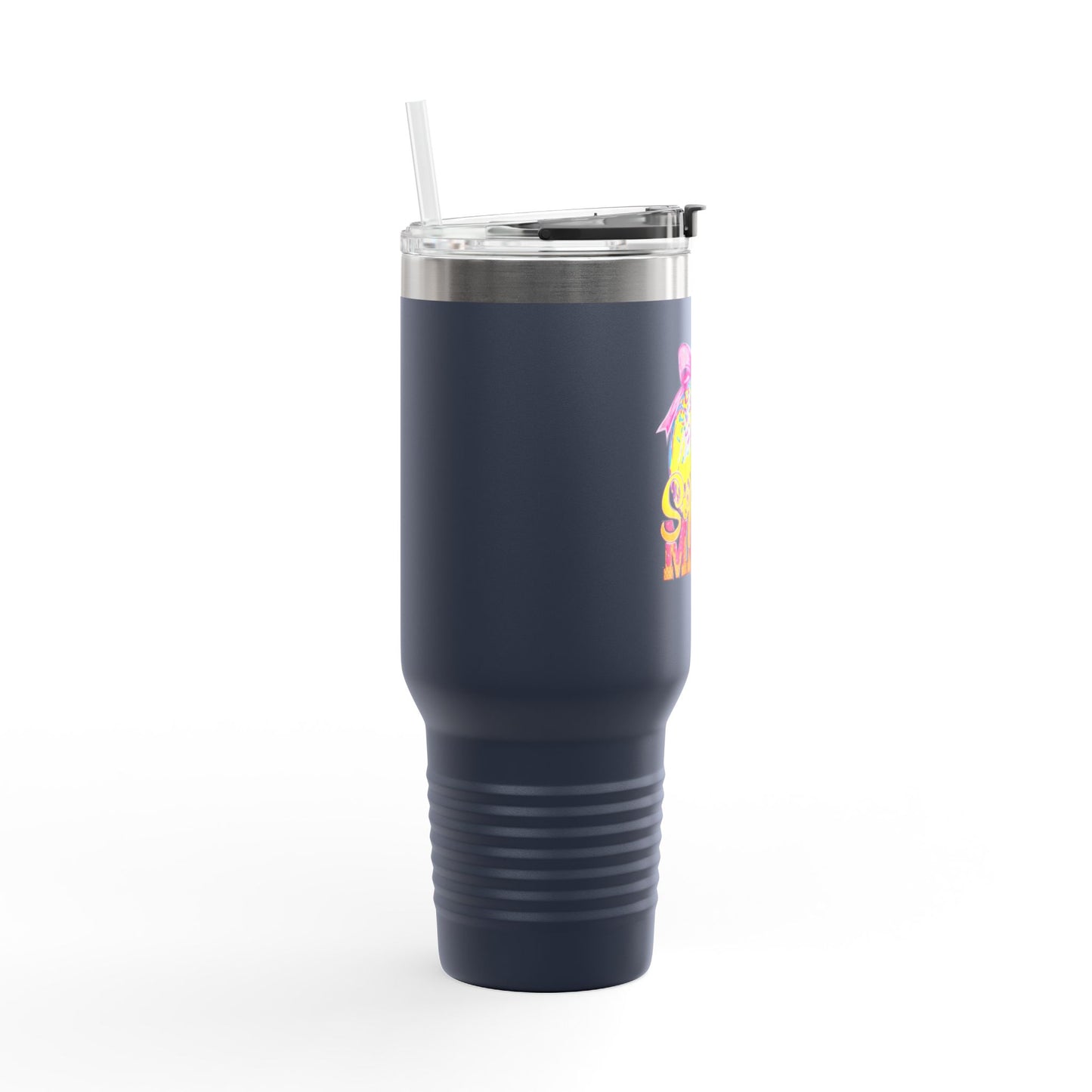 40oz Insulated Travel Mug — Summer Mama Lemonade Design