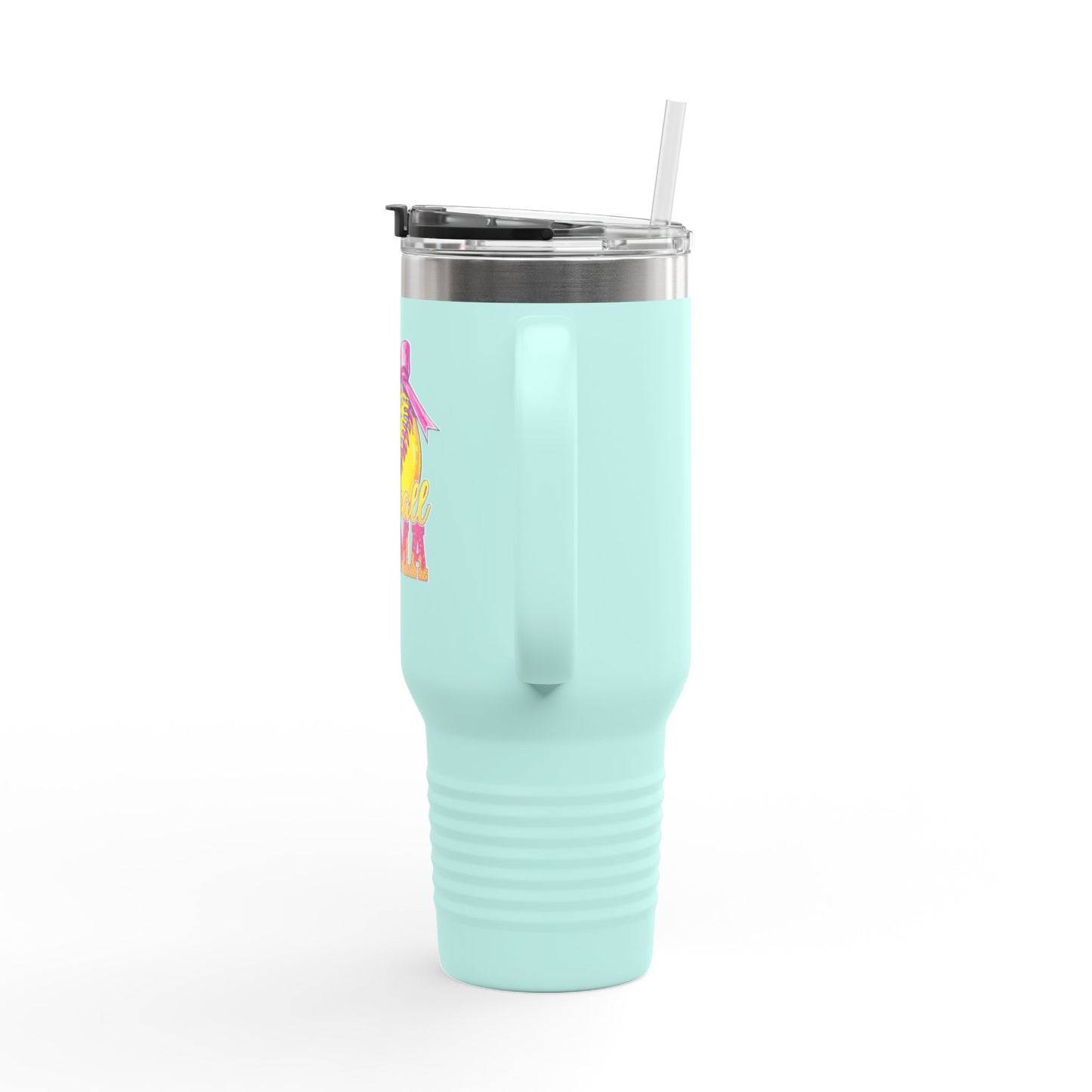 40oz Insulated Travel Mug — Summer Mama Lemonade Design