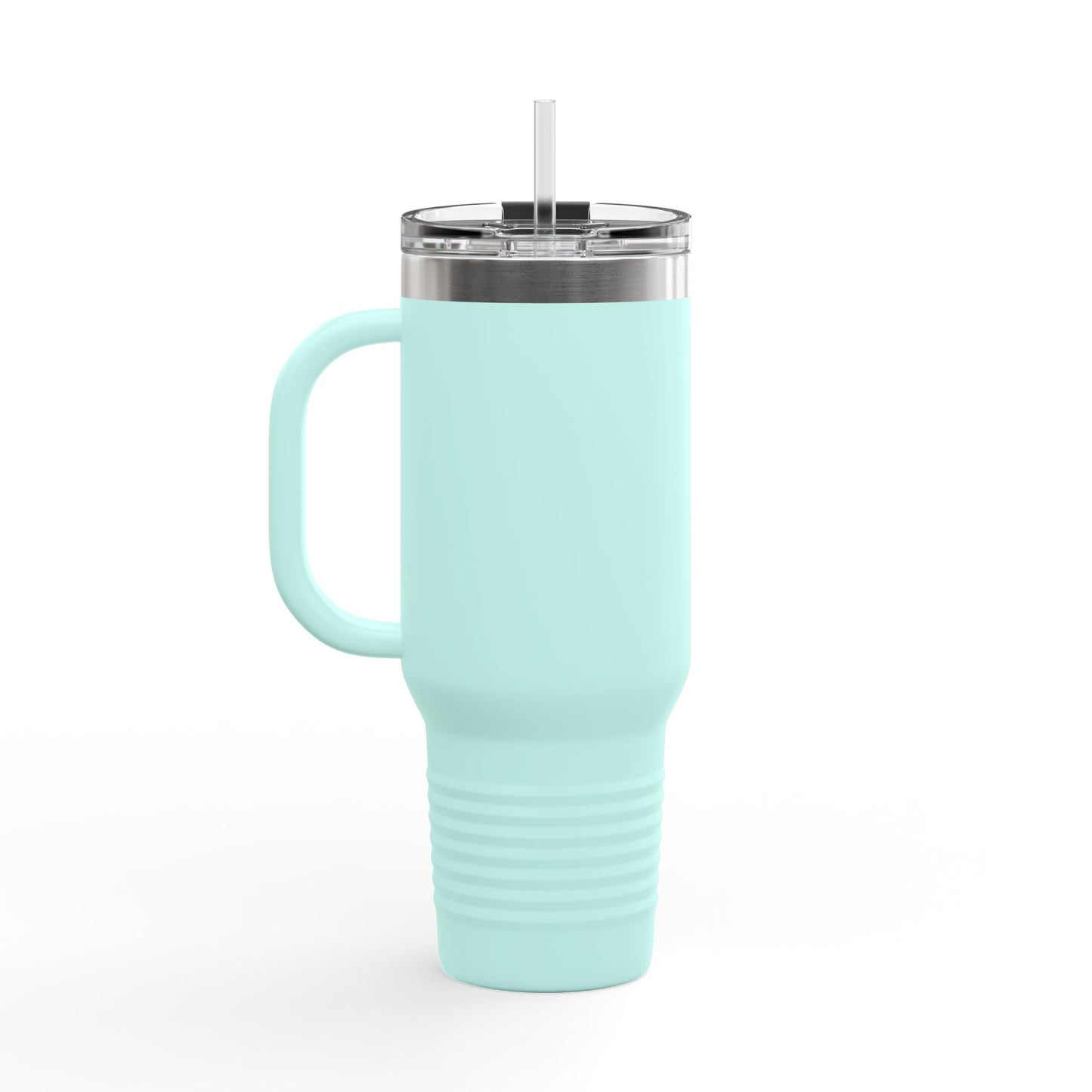 Softball Lightning 40oz Insulated Travel Mug – Checkered Bolt Design