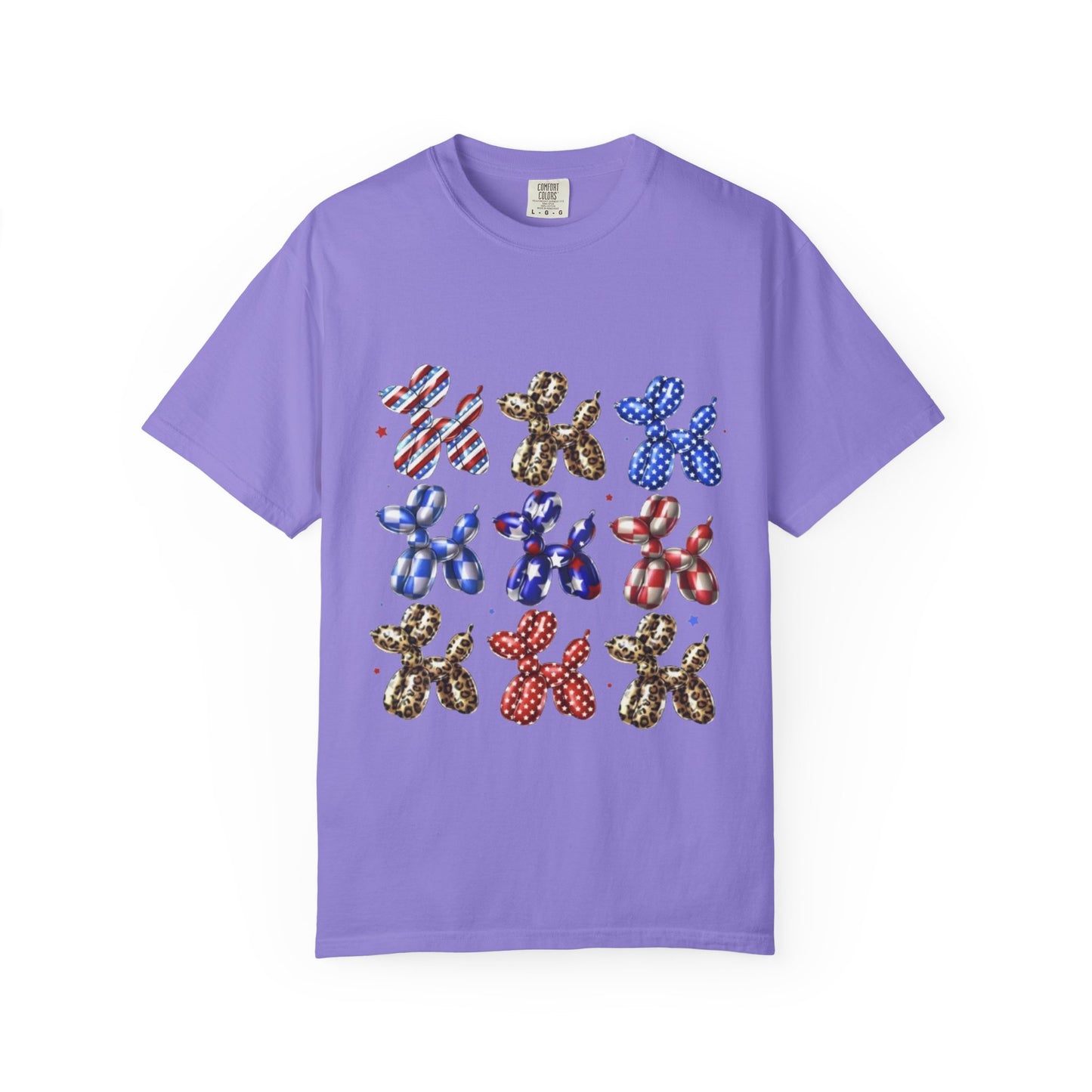 Patriotic Balloon Dog Graphic T-Shirt