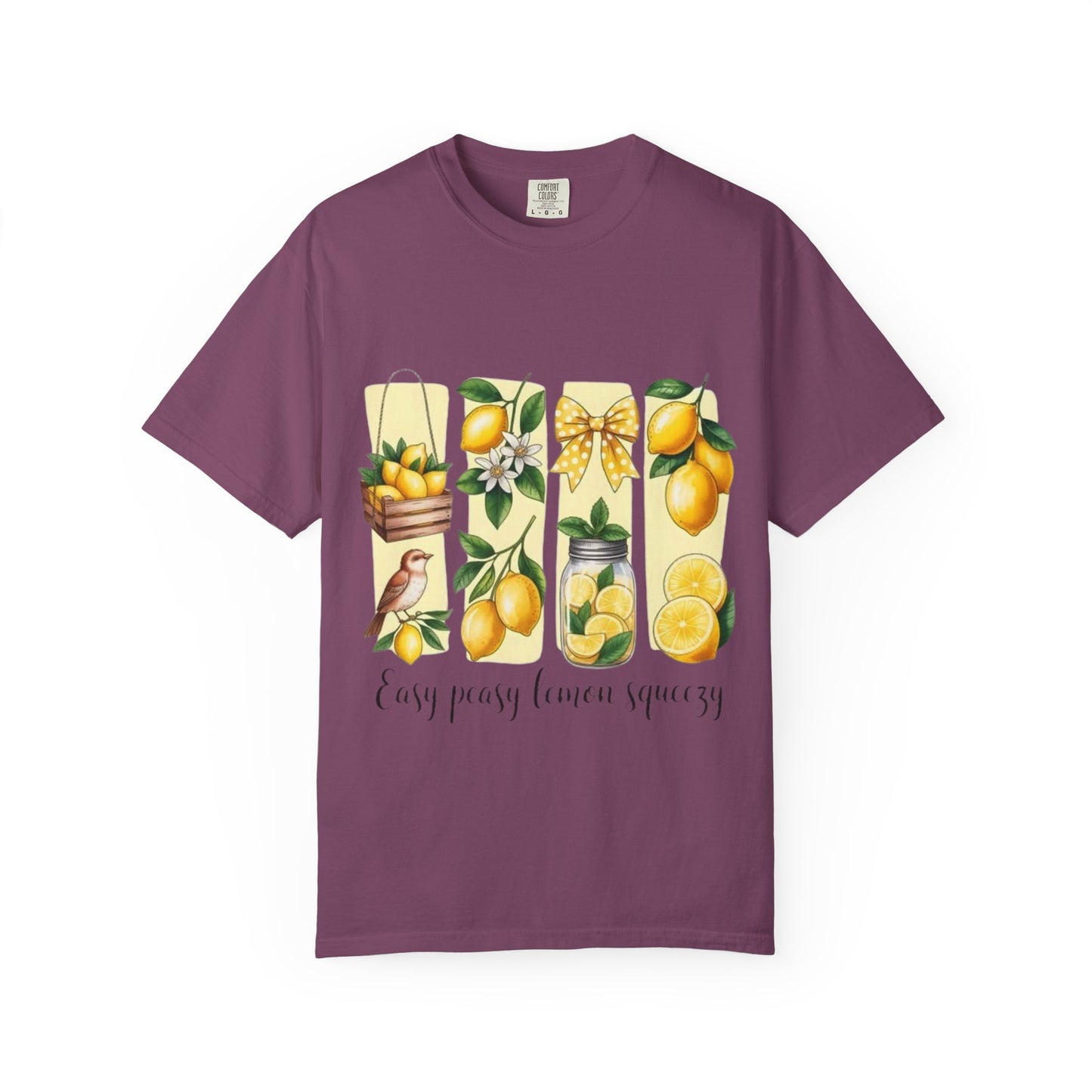 Lemon Garden T-Shirt — "Easy Peasy Lemon Squeezy" Summer Citrus Tee