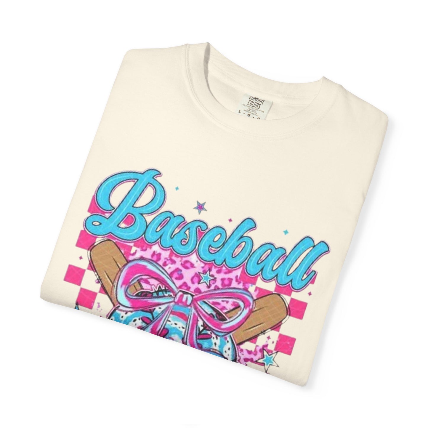 Baseball Mama T-Shirt — Pink & Blue Graphic Tee