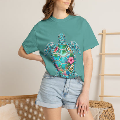 Sea Turtle Floral T-Shirt — Tropical Hawaiian