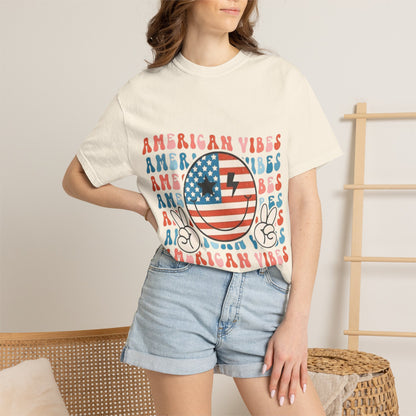 American Vibes Retro Flag T-Shirt