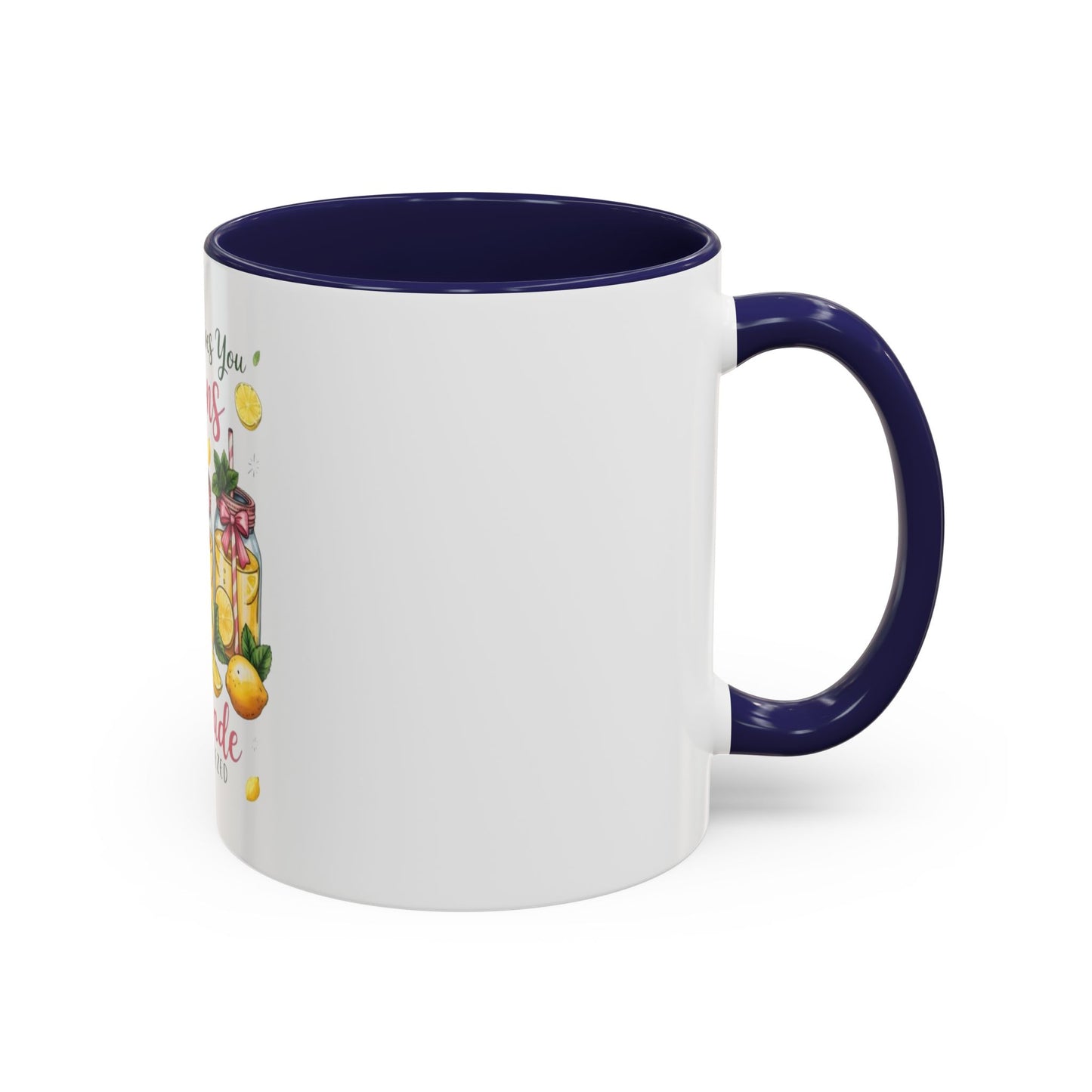 When Life Gives You Lemons Lemonade Accent Coffee Mug – Fresh Squeezed Citrus Gift