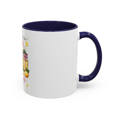 When Life Gives You Lemons Lemonade Accent Coffee Mug – Fresh Squeezed Citrus Gift