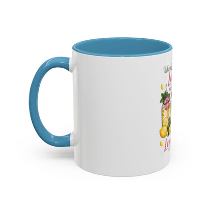 When Life Gives You Lemons Lemonade Accent Coffee Mug – Fresh Squeezed Citrus Gift