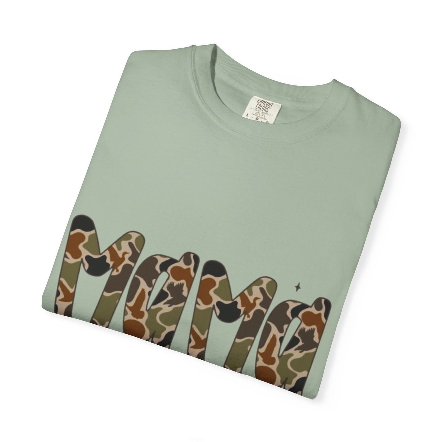 Mama Camo Bow T-Shirt — Military Print Mom Tee for Mother's Day & Everyday