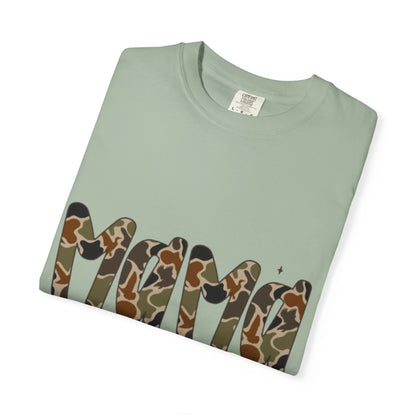 Mama Camo Bow T-Shirt — Military Print Mom Tee for Mother's Day & Everyday