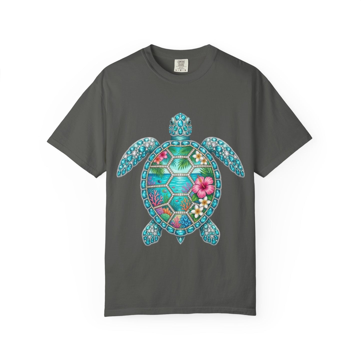 Sea Turtle Floral T-Shirt — Tropical Hawaiian