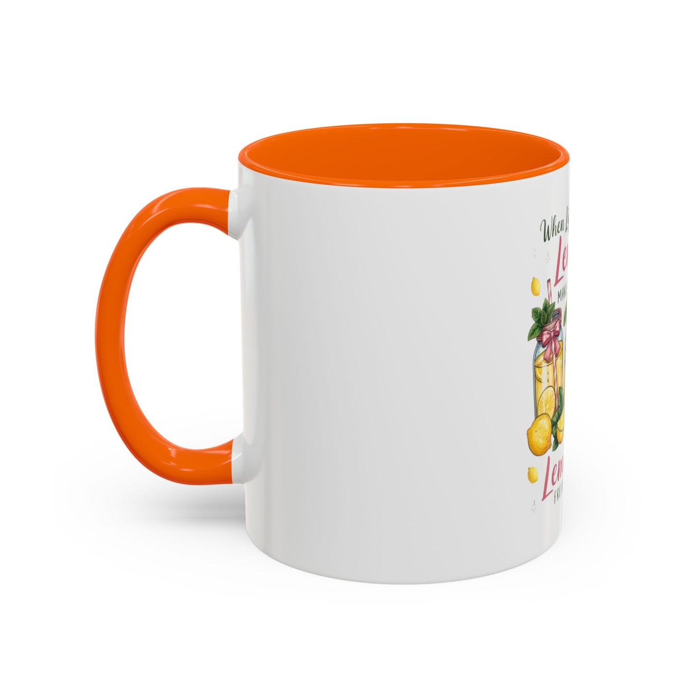 When Life Gives You Lemons Lemonade Accent Coffee Mug – Fresh Squeezed Citrus Gift