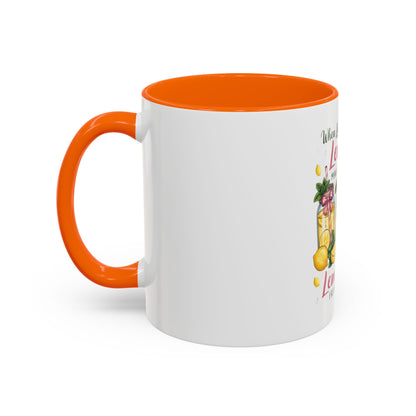 When Life Gives You Lemons Lemonade Accent Coffee Mug – Fresh Squeezed Citrus Gift