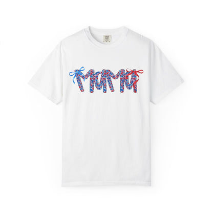 Patriotic Flip-Flop Graphic T-Shirt — Red, White & Blue Summer Tee