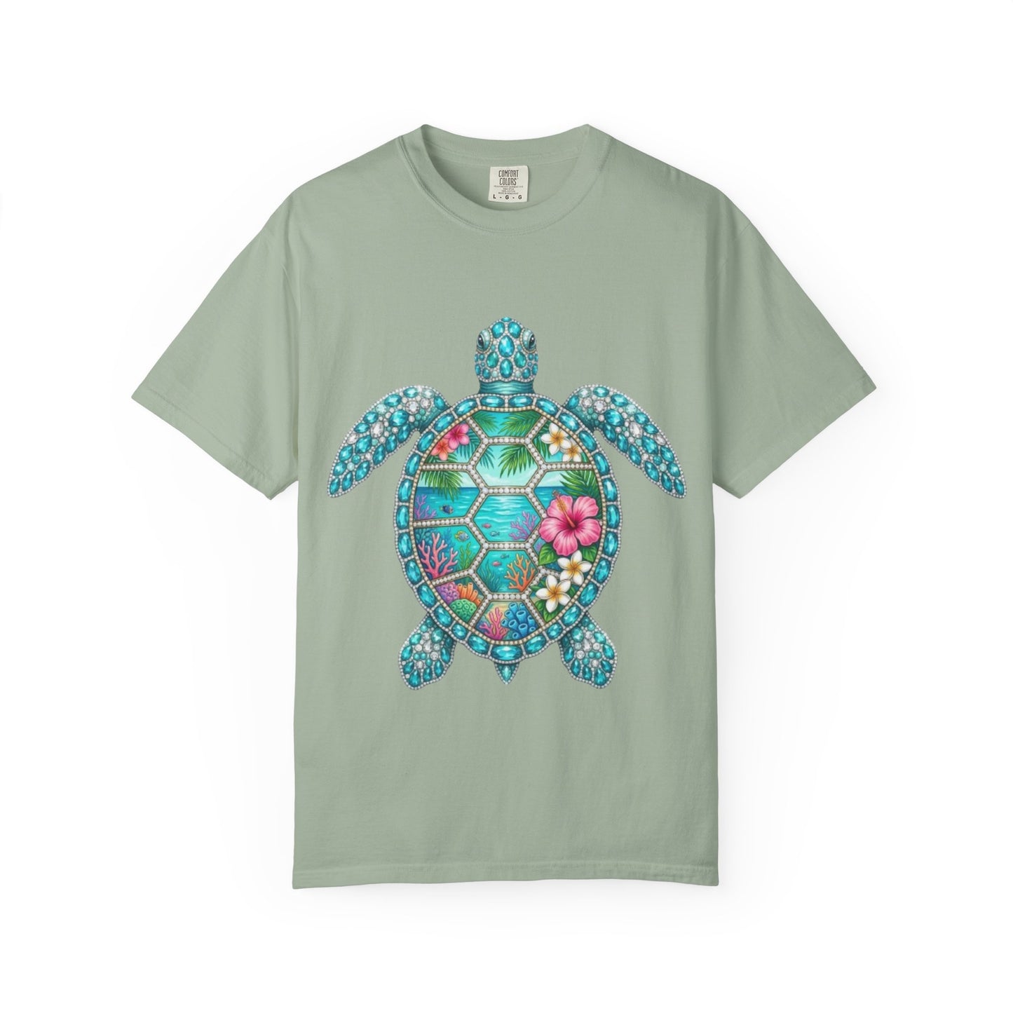 Sea Turtle Floral T-Shirt — Tropical Hawaiian
